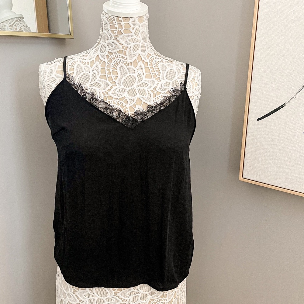 Black Lace Tank Top